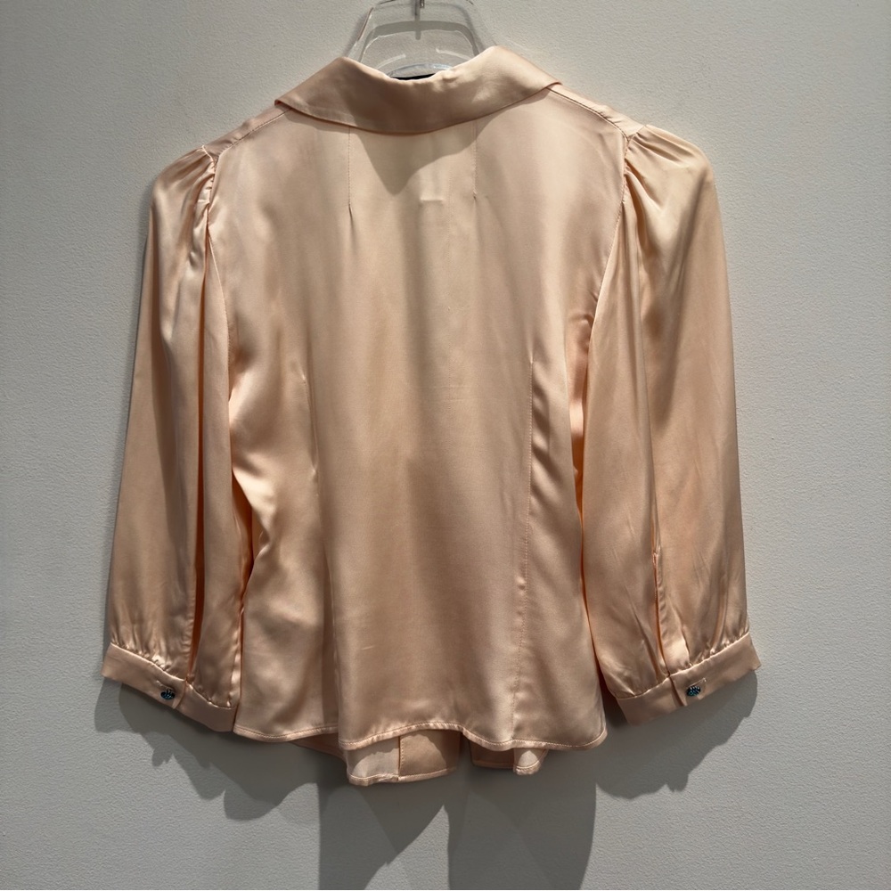 Zara x Kate Moss silky romantic blouse - Picture 4 of 11